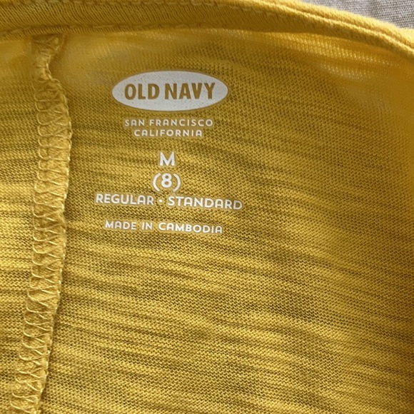 Yellow and White Old Navy Tank Top - Picture 3 of 3